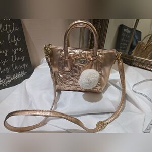 Luv Betsey By Betsey Johnson - Metallic Rose Gold Handbag/Crossbody Bag.